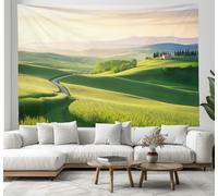 CEDNXOER Tapisserie Murale Église À Flanc Colline, Tapisserie Nature Paysage, DéCoration Murale EsthéTique, 150×200cm BannièRe De Fond PersonnaliséE Pour Chambre à Coucher, DéCoration