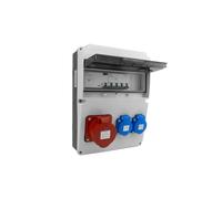 CEE 16A 400V 2x230V Schuko Distributeur de chantier DV-5534-D