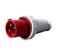 CEE PLIGH PORTH, BOURNE DE CAMPING, 4 Poly 380~415V 63A IP67, Adaptateur de socket de courant rouge rouge pour la connexion de l'alimentation Caravan Caravan Motorhome (BEM-034)