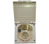 CEE Prise encastrable Prise pour caravane ou camping-car de Ivoire clair Prise d'alimentation Connecteur d'alimentation mâle prise d'alimentation