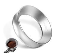 ceelatti Bague de dosage de café 54 mm en aluminium avec 8 aimants puissants - Entonnoir compatible avec porte-filtre de 54 mm - Pour accessoires Barista - Argenté