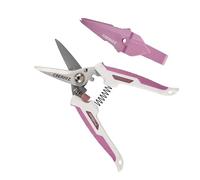 CEERAYZ 7" Cisaille Multi Usage, Ciseaux industriels robustes, Cisaille de jardin pour projets DIY, bureau, lignes de production et jardinage, avec étui protecteur (Blanc Rose)