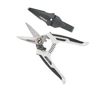 CEERAYZ 7" Cisaille Multi Usage, Ciseaux industriels robustes, Cisaille de jardin pour projets DIY, bureau, lignes de production et jardinage, avec étui protecteur (Blanc Gris)