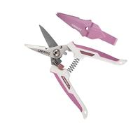 CEERAYZ 7" Notch Cisaille Multi Usage, Ciseaux industriels robustes, Cisaille de jardin pour projets DIY, bureau, lignes de production et jardinage, avec étui protecteur (Blanc Rose)