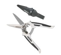 CEERAYZ 8" Cisaille Multi Usage, Ciseaux industriels robustes, Cisaille de jardin pour projets DIY, bureau, lignes de production et jardinage, avec étui protecteur (Blanc Gris)