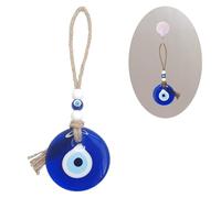 Ceeyoll 1 Pièces Mauvais Oeil Amulette de Décoration d'Intérieur, au Pendentif Turc du Mauvais œil Bleu,Porte Bonheur Pendentif Perle de Verre,Convient pour la décoration de vêtements et Les Cadeaux.