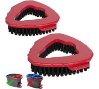 Ceeyoll 2 Tête de Brosse Triangulaire Rotative pour Balai à Récurer,Vileda Serpillière Tête de Rechange Compatible avec Vileda Turbo & O Cedar EasyWring système à 1 réservoir,pour Vadrouille Viledas.