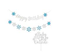 Ceeyoll 3 Pièces Decoration Anniversaire, Banderole Anniversaie, Texture Épaisse, Brillante et Légère, Kit Anniversaire, Deco Anniversire, Convient aux Baby Showers et aux Fêtes D'anniversaire