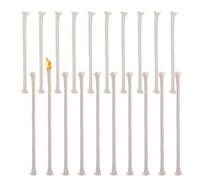 Ceeyoll 40 Pcs meches pour Bougies de Remplacement en Coton,mèches Rondes en Coton pour Lampes à Huile,pour Lampes à Pétrole Huile et Bougies Mèche de Remplacement，Contient 15 cm (8 mm ou 6 mm)