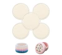Ceeyoll 5 Pièces Fond de Sac à Crocheter,Rond Panier au Crochet Base en Bois pour Panier, Kit sac crochet kit pour faire sac à Main Crochet, pour Sac de Crochet Tissé à La Main de Bricolage.