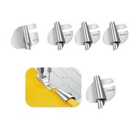 Ceeyoll 5 Pièces Pied Machine a Coudre,Coudre pour Machine à Coudre, 6 mm-10 mm 5 Tailles Pression Roulé Machie à Coudre Pied-De-Biche Ourleur Accessoires,Pied Presseur Machne à Coudre.
