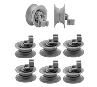 Ceeyoll 8 Articles Roulette Lave Vaisselle,Roulettes De Panier Supérieur De Qualité supérieure,Roulettes Pour Panier de Lave Vaisselle,Panier Couvert Lave Universel Compatible convient.