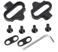 Ceeyoll 9 Pièces Cale Pied Velo, Accessoires VTT, Accessoire Velo, Résistant à la Corrosion, Jeu de Cale, Adapté aux Crampons de Chaussures de vélo de Montagne pour Hommes et Femmes