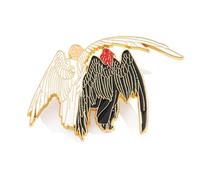 Ceeyoll Ange et Démon Broche,Métal Broche Accessoires Pour Vêtements, Broche ange et démon en émail pour, Peut être assorti avec des foulards, des costumes, des cols et d'autres vêtements.