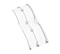 Ceeyoll Bracelet Femme Ensemble De 3 Pièces Argent Argent Sterling 925, Bijoux En Argent Ajustables, Sans Nickel Ni Plomb Idéal Comme Cadeau De Bijoux D'anniversaire Pour Femmes Et Filles.