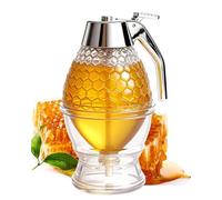 Ceeyoll Distributeur Miel Capacité De 200 Ml Anti-Goutte Facile À Utiliser Robuste Et Durable Facile À Nettoyer Convient Pour Conserver Le Miel Le Sirop D'Érable, Le Lait Condensé Etc