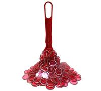 Ceeyoll Kit De Bingo Magnétique, Bâtons De Bingo Magnétiques, Jetons Loto, Jetons Loto Magnetique, Jeux Éducatifs Et Accessoires De Rangement Pratiques pour Les Enfants (Rouge)