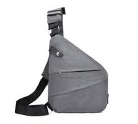 Ceeyoll Sac de voyage antivol,Gris Sacoche Homme Bandouliere, Imperméable Anti Theft Travel Bag,Sac à dos Sling, Waterproof Anti-theft Crossbody Shoulder Bag, Side Slim Sling Bag for Outdoor.