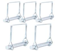 CEEYSEE 5pcs Goupille de Fusible 10mmx80mm Une Goupille Pliante à Goupille Pliante à Goupille à Goupille Pliante à Goupille à Goupille Pliante avec Fermeture à Encliquetage Anse Carrée en Galvanisé