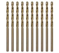 CEEYSEE Lot de 10 forets hélicoïdaux HSS de 2,5 mm M35 pour métal et cobalt pour percer dans l'acier inoxydable, le métal, la fonte et les plastiques durs (2,5 mm)