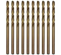 CEEYSEE Lot de 10 forets hélicoïdaux HSS de 3,5 mm M35 pour métal et cobalt pour percer dans l'acier inoxydable, le métal, la fonte et les plastiques durs (3,5 mm)