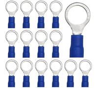 CEEYSEE Lot de 100 connecteurs de câble 1,5-2,5 mm² - Diamètre du trou M8 - Connecteurs de dérivation - Pour cosses à sertir électrique - En partie isolé - En PVC (bleu/DPRL8)