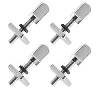 CEEYSEE Lot de 4 vis pour planche de Surf vis pour ailettes 316 en acier inoxydable M4 vis pour planche de surf, planche longue, planche de pagaie et planche de Stand Up Paddle (argent 316)