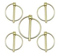 CEEYSEE Lot de 5 goupilles pliantes - 5 mm x 45 mm - Pour remorques, camions, tracteurs, bennes à benne basculante, ferme, tondeuse à gazon (O5 mm x 45 mm)
