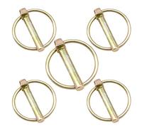 CEEYSEE Lot de 5 goupilles pliantes de 8 mm x 45 mm pour remorques, camions, tracteurs, bennes à benne basculante, ferme, tondeuse à gazon (O8 mm x 45 mm)