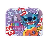 Cefa Toys Ensemble d'activités artistiques Stitch, 34 accessoires, mallette, convient aux enfants à partir de 3 ans