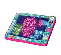 Cefa Toys Gabby Tableau Lumineux Magique avec Tableau Lumineux Portable, 8 lumières colorées et 2 marqueurs effaçables, Convient aux Enfants à partir de 5 Ans