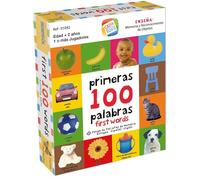 Cefa Toys- Jeu d'activité bilingue Espagnol-Anglais, Mes Premiers 100 Mots, 01041, Multicolore
