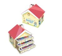 Cefa Toys - Maison d'activités créatives bluey, 40 pièces, Convient aux Enfants à partir de 3 Ans