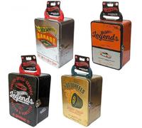 Cefa Toys Mallette métallique Vintage Assortiment Hot Wheels, capacité pour 18 Voitures, Rangement et Organisateur pour collectionneurs et Enfants. Convient à partir de 3 Ans.