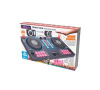 Cefa Toys- Station de DJ Portable avec Haut-parleurs et contrôle Spatial 14 en 1, 00351, Blanc, Moyen