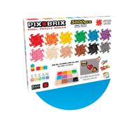 CefaToys-Pix Brix Pixel Art Jouet de construction horizontale, verticale, diagonale, crée des mosaïques, des figurines en 2D, 3D. 3 000 pièces de couleurs assorties, compatible avec d'autres marques