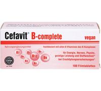 Cefavit B-complete comprimés pelliculés pour l'énergie, les nerfs, le psychisme, les performances intellectuelles et le métabolisme, 100 comprimés