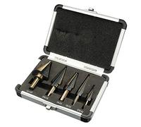 CEFEPH Lot de 5 Forets à Métaux en Acier Rapide avec Boîtier en Aluminium