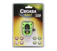 CEGASA Lampe de Poche Sport Frontal 3 + 3 W 200 LM Noir Standard
