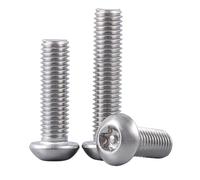 CEHJZQRPL Boulon à tête Torx, Vis de sécurité à tête bombée Torx en Acier Inoxydable, Lot de 10 pièces(M10x25mm)