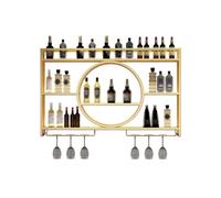 CEHJZQRPL Casier à vin Mural, Casier à vin Mural Industriel Casier à vin Mural Étagère d'affichage Étagère de Rangement for Bouteilles Casiers à vin muraux for Bouteilles de vin(D,120 * 15 * 80Cm)