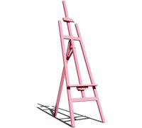 CEHJZQRPL Chevalet de 1,45 mètre en bois massif for croquis, support for huile, chevalet pliable en bois, multifonctionnel for adultes(Pink)