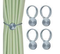 CEHJZQRPL Embrasses à Pompons Lot de 4 embrasses de Rideaux magnétiques, Attaches de fenêtre, Attaches en Corde, Attaches créatives for la Maison, Le Bureau et la décoration