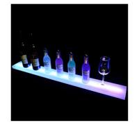 CEHJZQRPL Etagère Lumineuse pour Bouteilles de Liqueur, Porte-Bouteilles de vin à LED avec télécommande for Bar à Domicile(100 * 11 * 2.4cm)