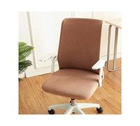 CEHJZQRPL Housses de Chaise Housse de Chaise de Bureau Extensible, Housse de Chaise de Bureau Ergonomique Lavable, Housse de Chaise pivotante for Dossier de Chaise Extensible(Brown Braun,1Large)