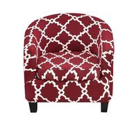 CEHJZQRPL Housses de Chaise Housse de Fauteuil Club Extensible 2 pièces avec Housse de Coussin Housse de Fauteuil en élasthanne Souple Protection de Meubles antidérapante for Salon(Vine Red)