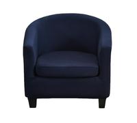 CEHJZQRPL Housses de Chaise Housse de Fauteuil Club Extensible 2 pièces avec Housse de Coussin Housse de Fauteuil en élasthanne Souple Protection de Meubles antidérapante for Salon(Navy)