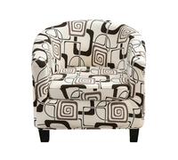 CEHJZQRPL Housses de Chaise Housse de Fauteuil Club Extensible 2 pièces avec Housse de Coussin Housse de Fauteuil en élasthanne Souple Protection de Meubles antidérapante for Salon(Square)