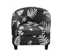 CEHJZQRPL Housses de Chaise Housse de Fauteuil Club Extensible 2 pièces avec Housse de Coussin Housse de Fauteuil en élasthanne Souple Protection de Meubles antidérapante for Salon(Night)