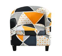 CEHJZQRPL Housses de Chaise Housse de Fauteuil Club Extensible 2 pièces avec Housse de Coussin Housse de Fauteuil en élasthanne Souple Protection de Meubles antidérapante for Salon(Triangle)